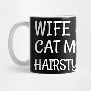 hairstylist cat lover Mug